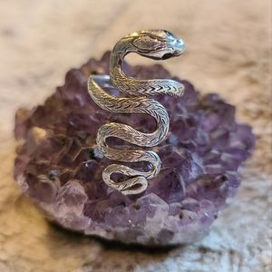 Sterling silver snake ring
